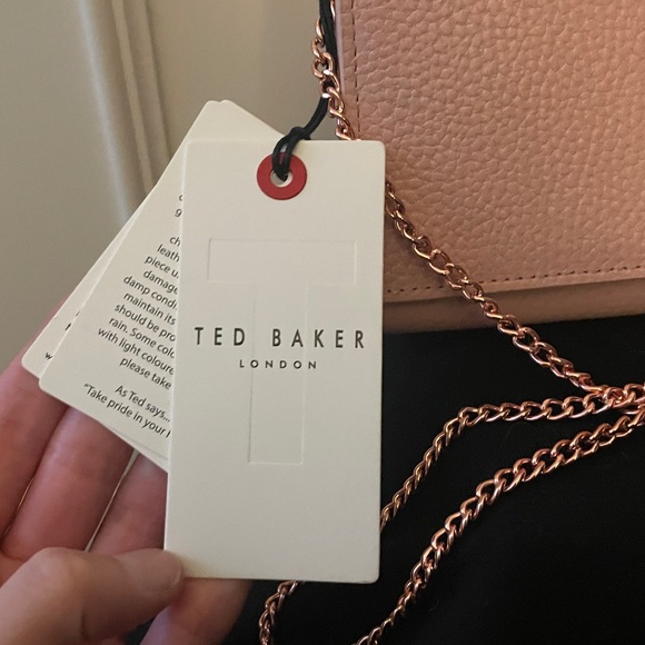 Ted Baker Blush Pink Wallet on Chain Crossbody - Picture 2 of 6